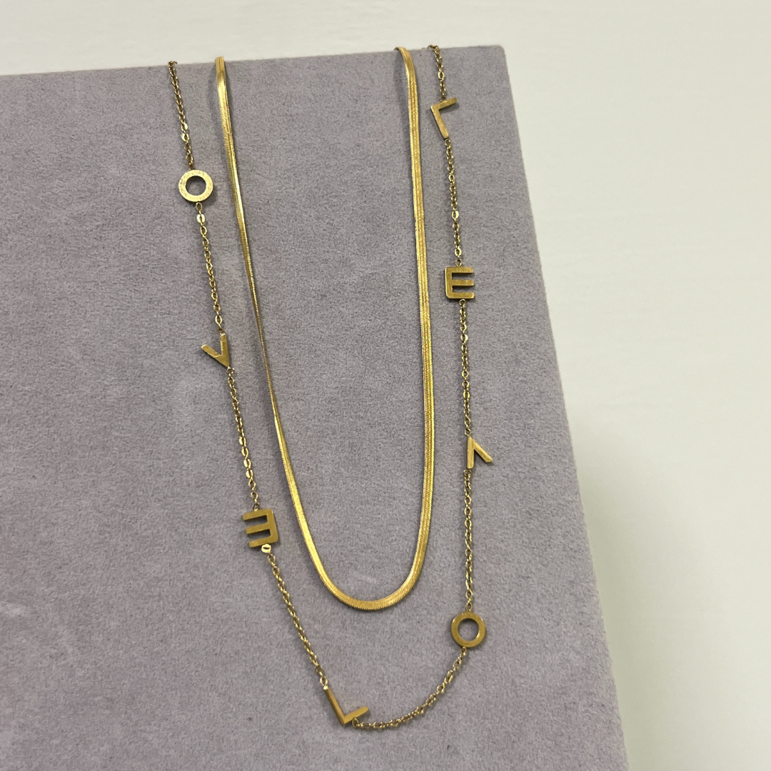 Love Double Layer Necklace