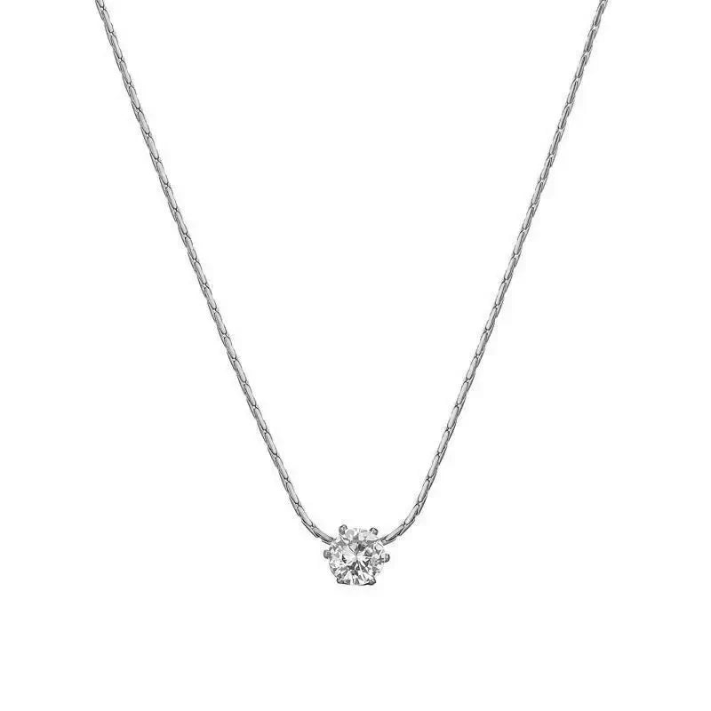 Dainty Diamond Necklace - 18K Gold Plated