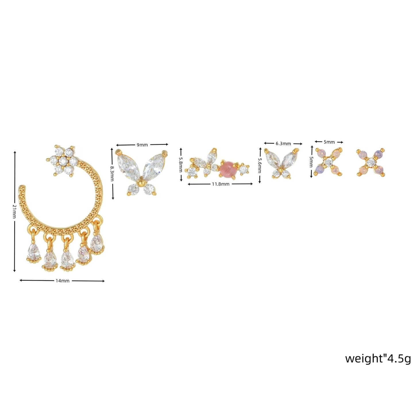 Rosie Piercing Set