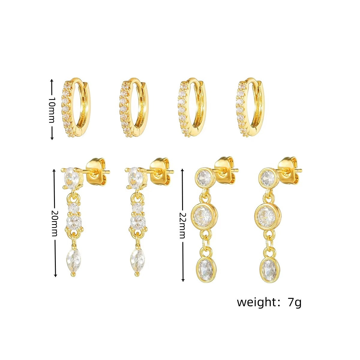 Stella Piercing Set(In Pair)