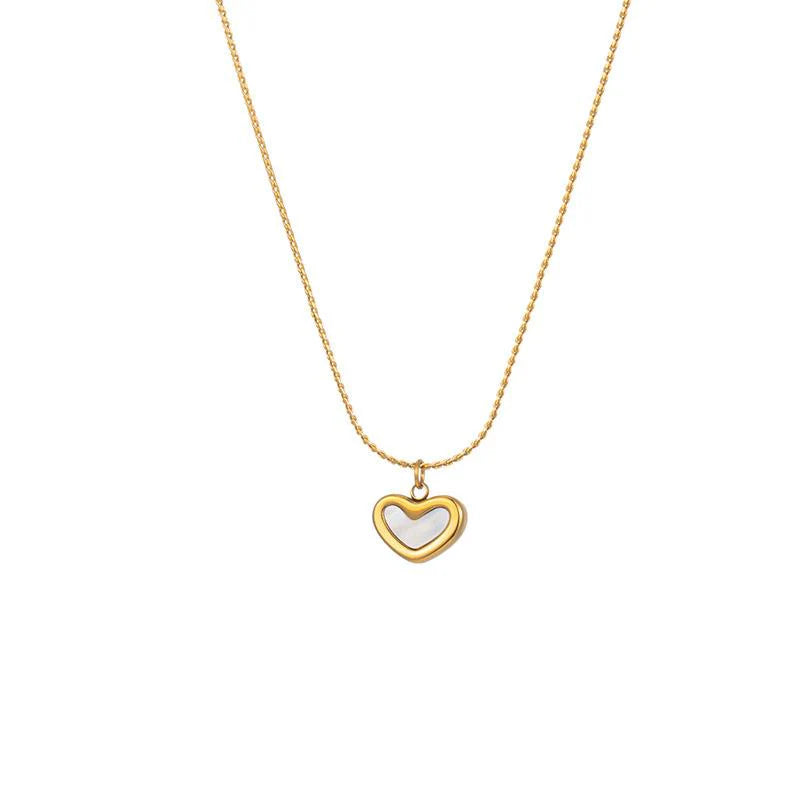 Evelyn Heart Necklace - 18K Gold Plated