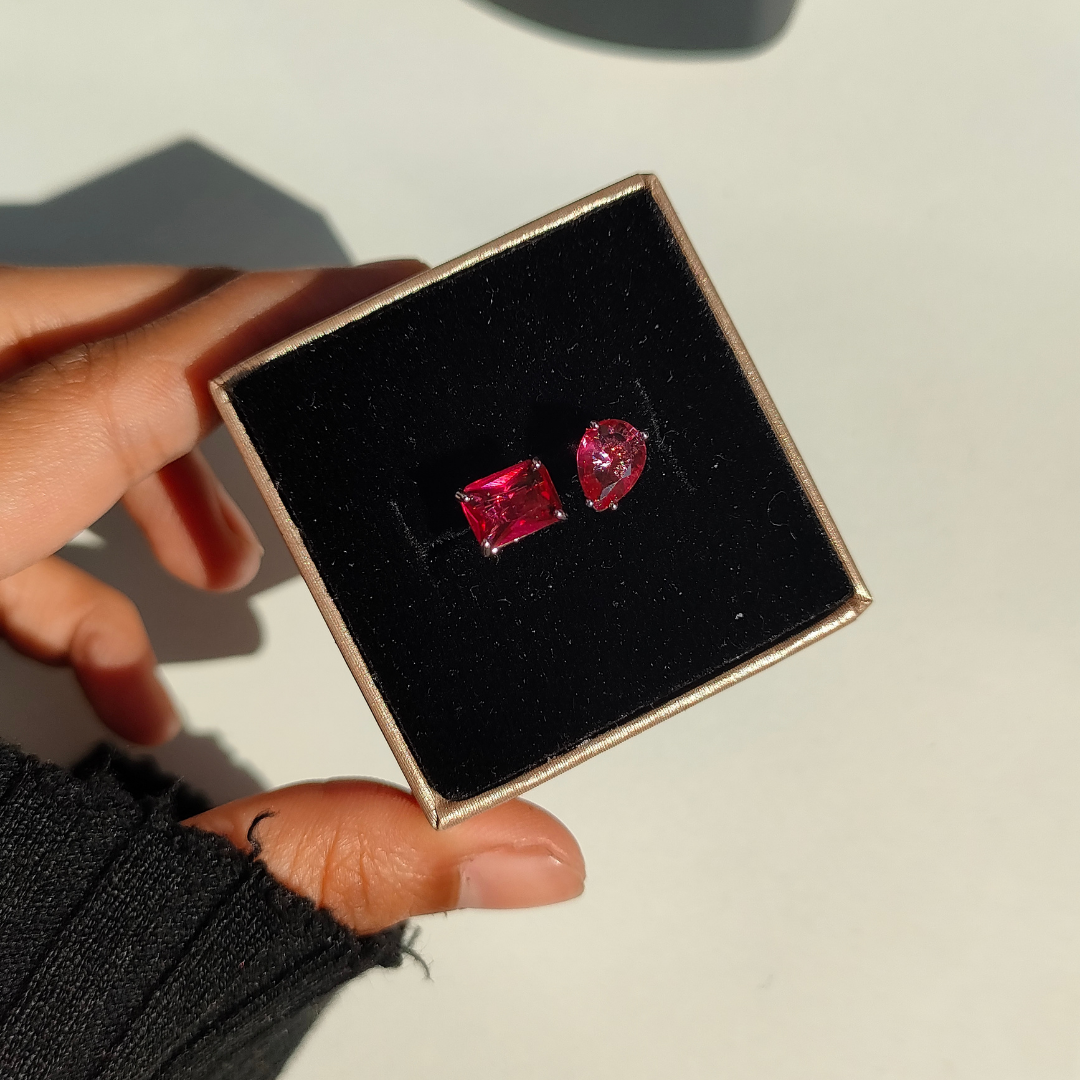 Kylie Geometric Ring (Red)