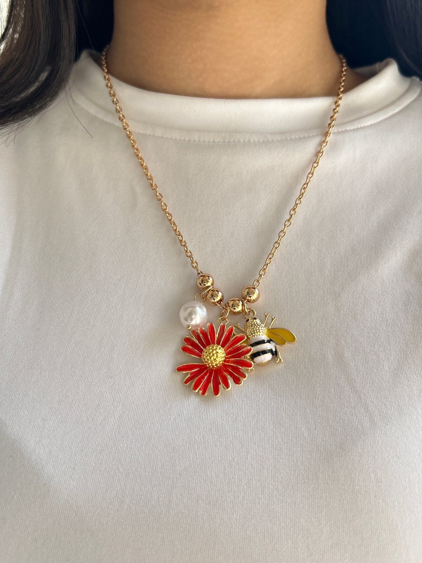 Bee Charm Necklace