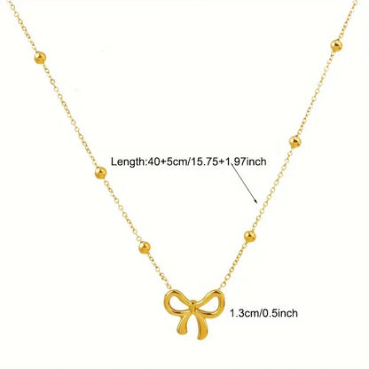 Bow Minimal Necklace