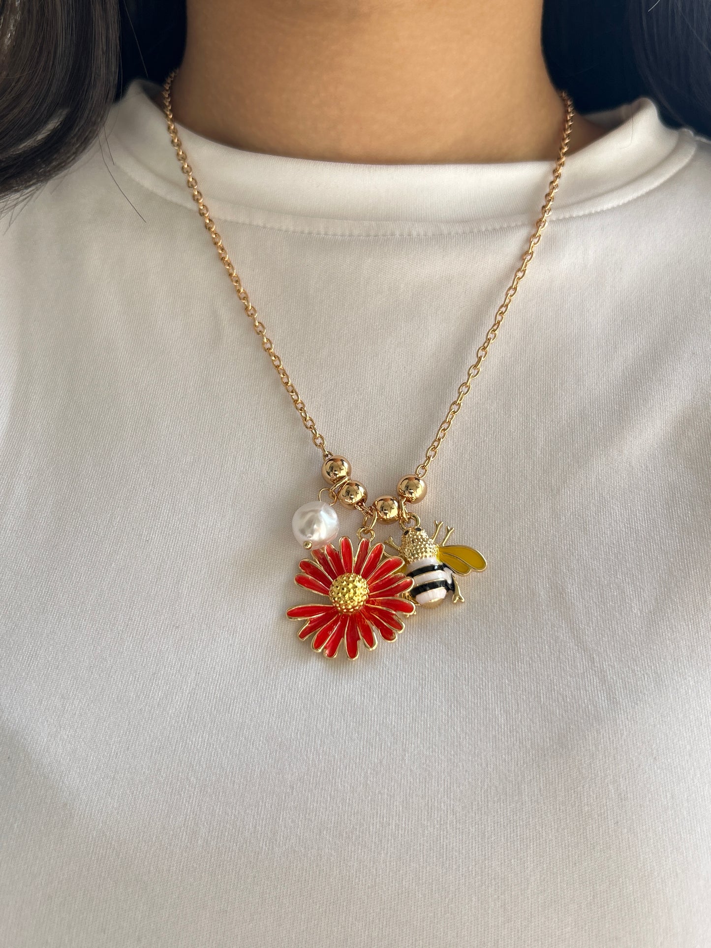Bee Charm Necklace