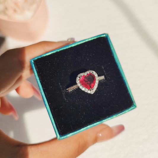 Heart Rhinestone Ring