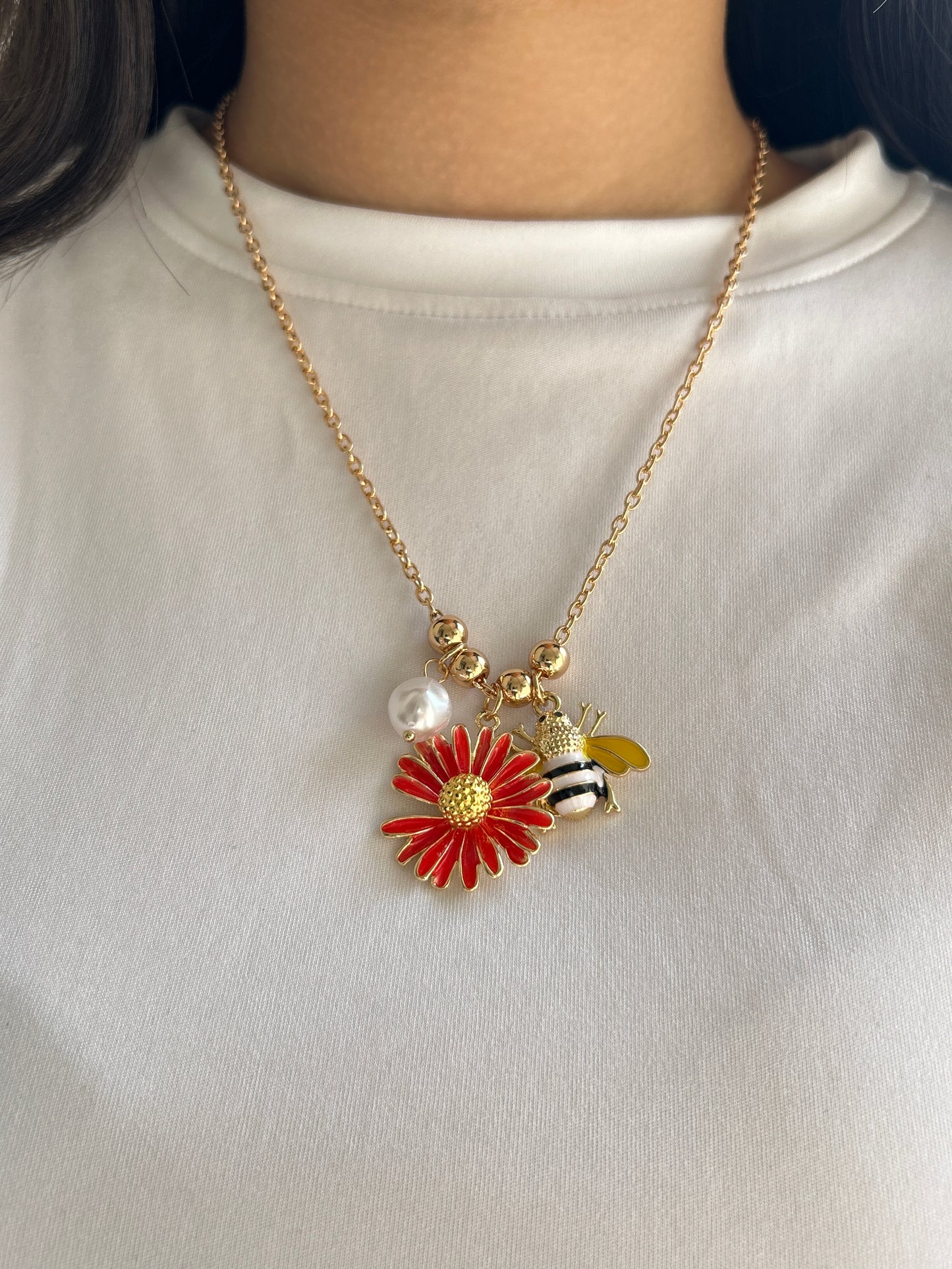 Bee Charm Necklace