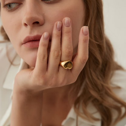 18K Gold Plated Heart Ring