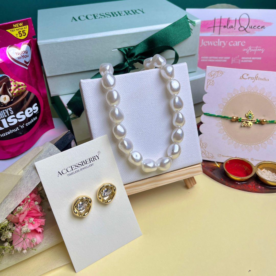 Rakhi Gift Hamper -Pearls