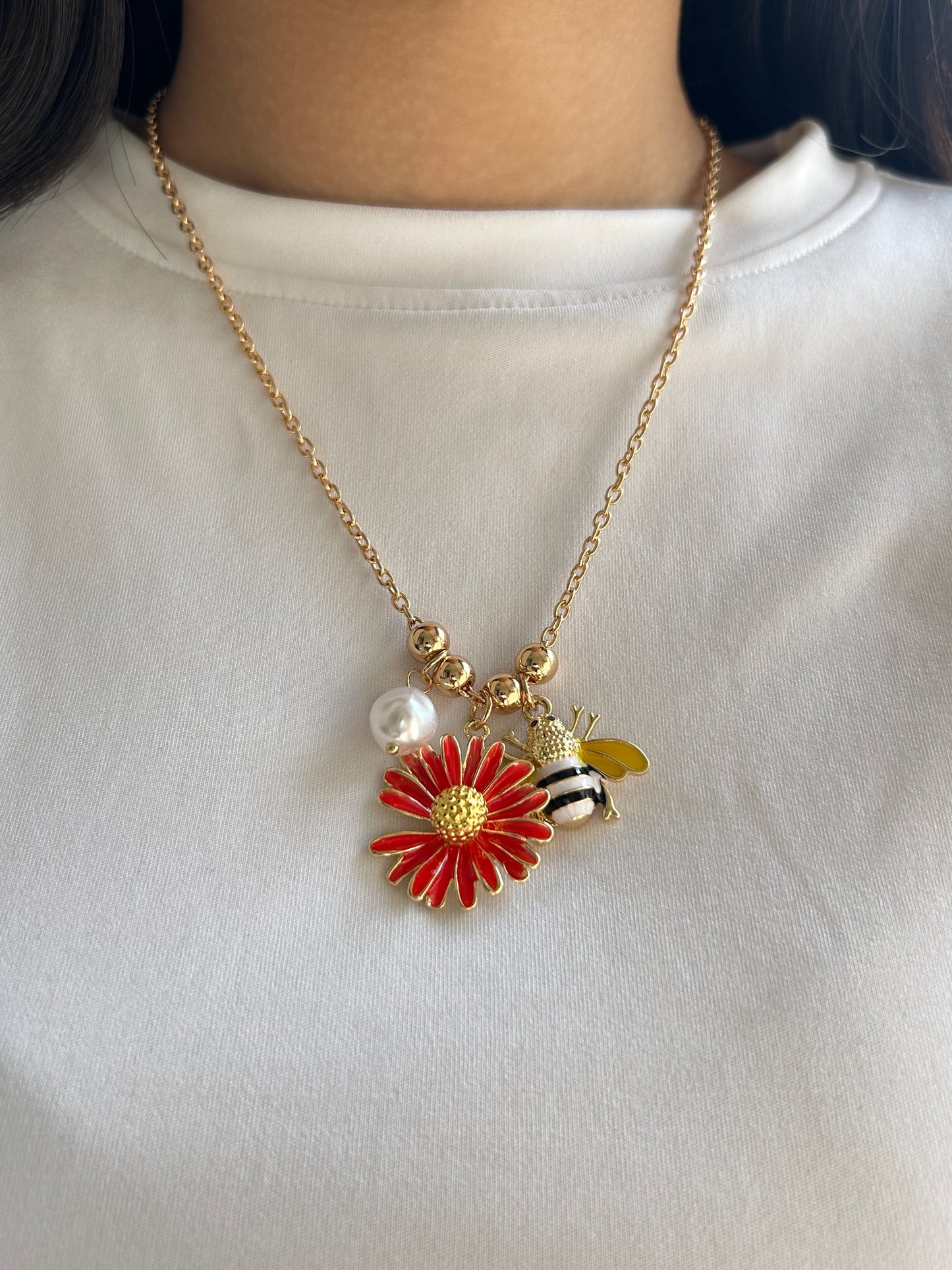 Bee Charm Necklace