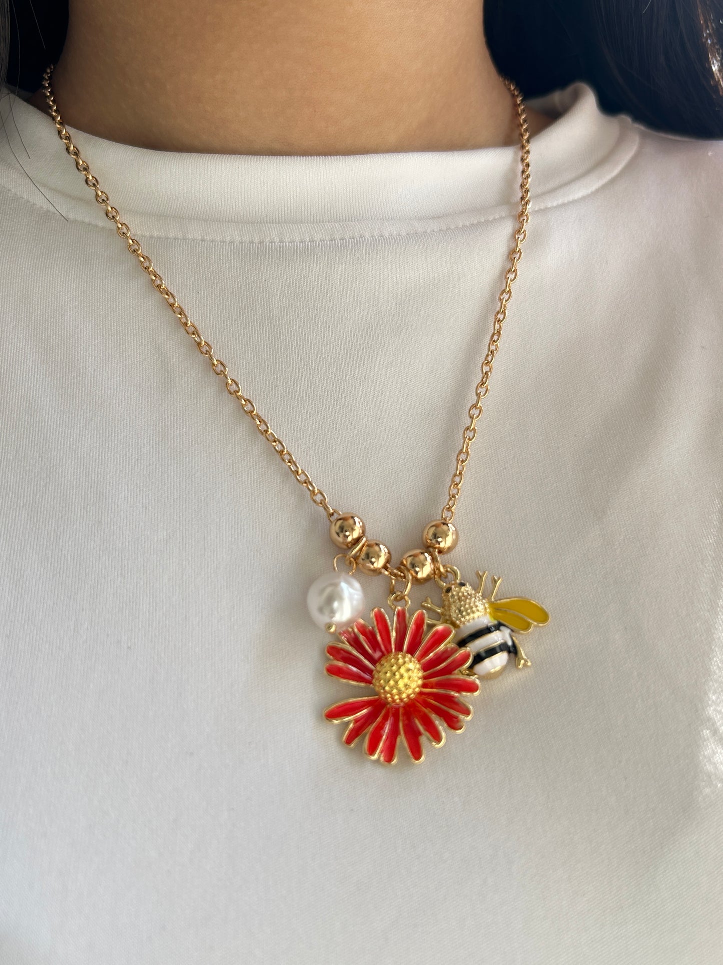 Bee Charm Necklace
