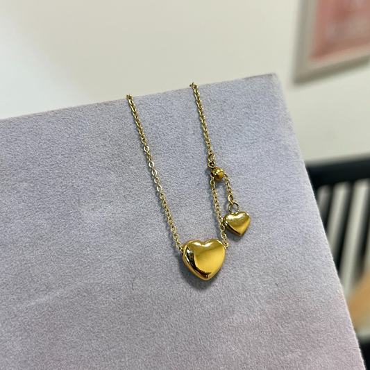 Double Heart Necklace