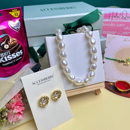 Rakhi Gift Hamper -Pearls