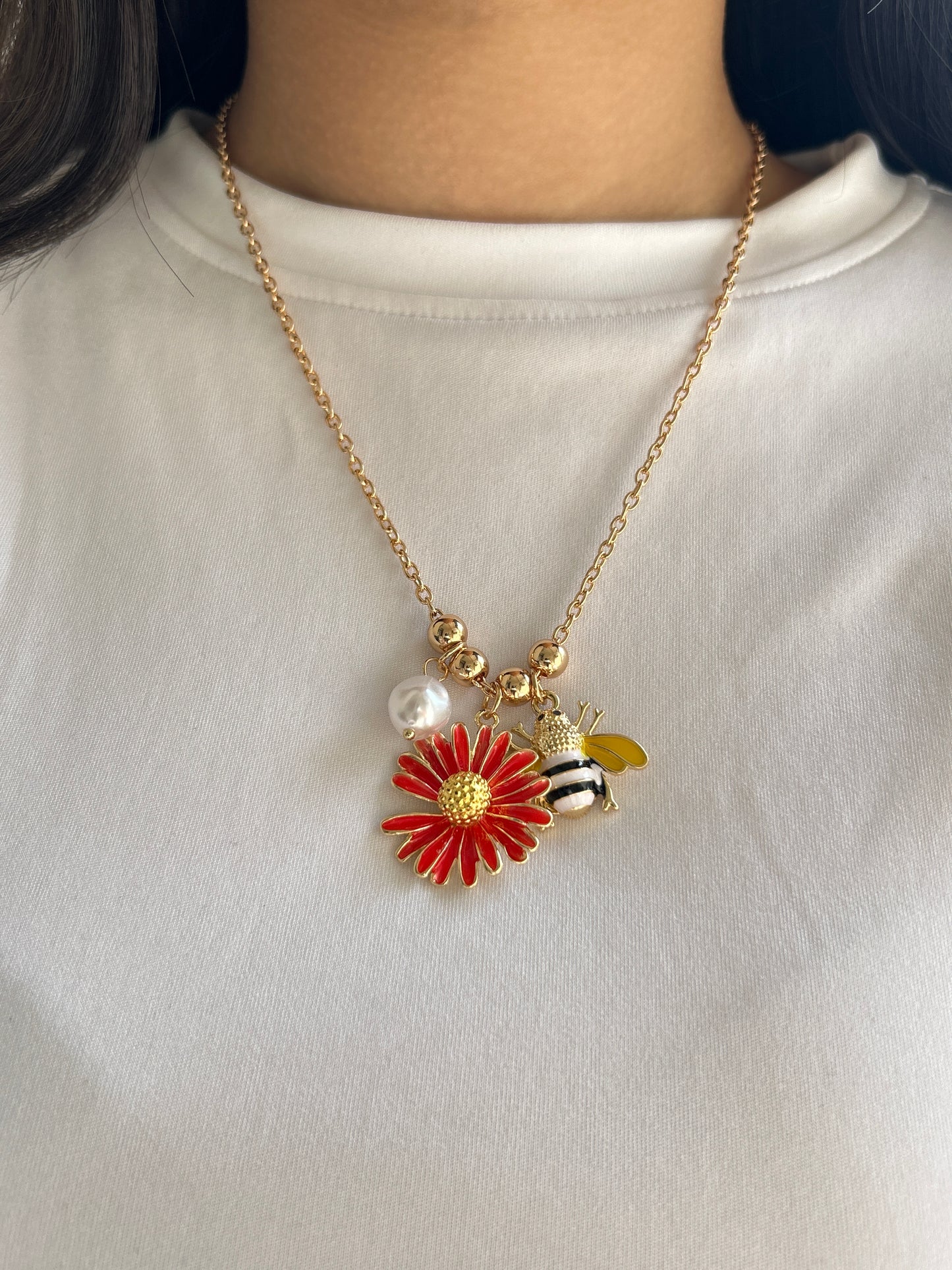 Bee Charm Necklace