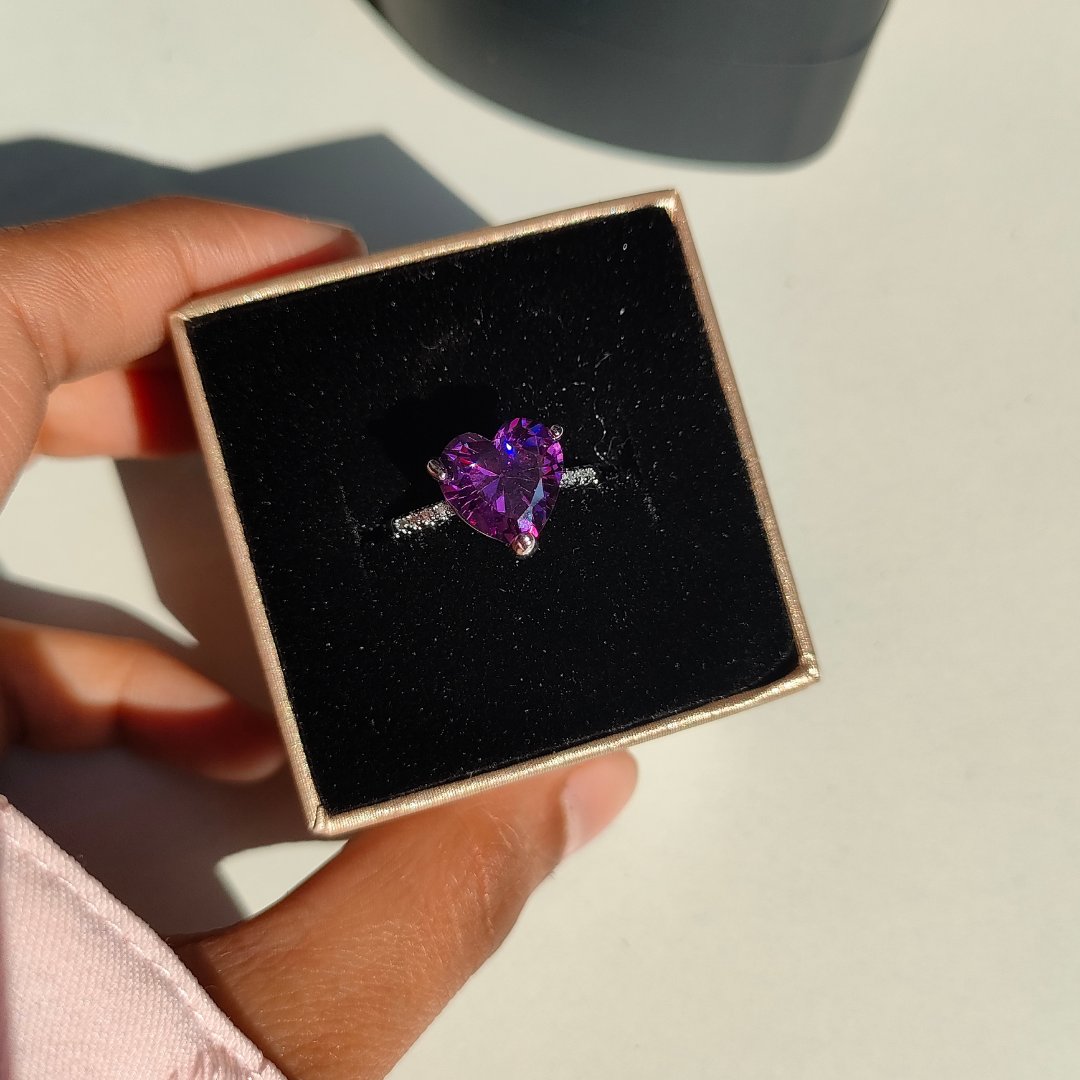 Purple Amethyst Ring