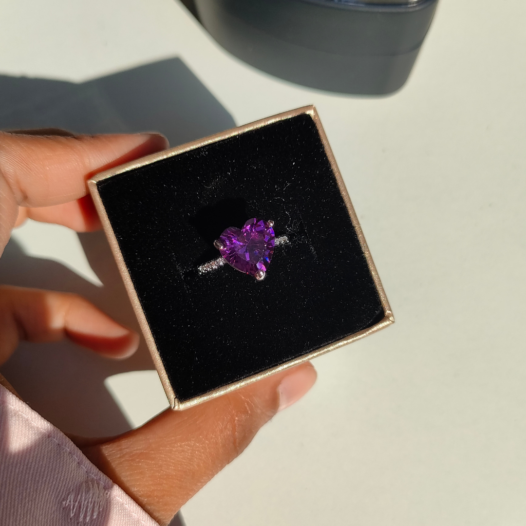 Purple Amethyst Ring