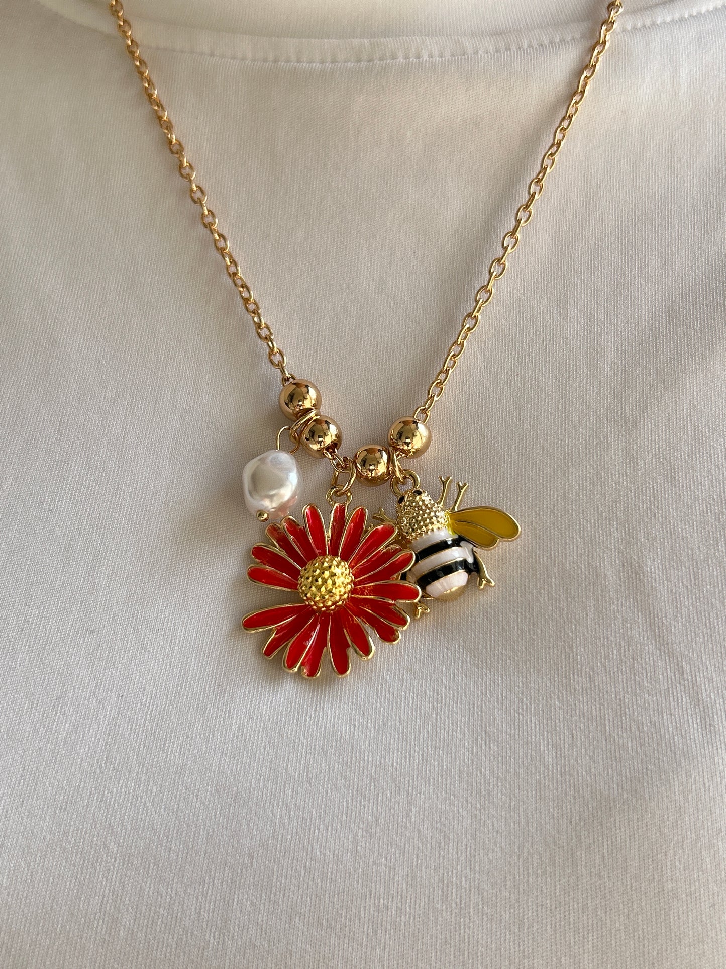 Bee Charm Necklace