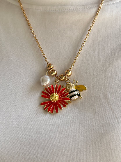 Bee Charm Necklace