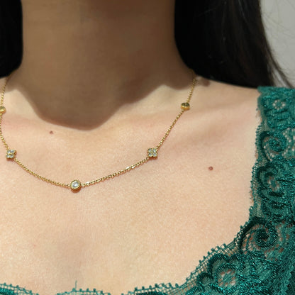 Minimal Clover Necklace