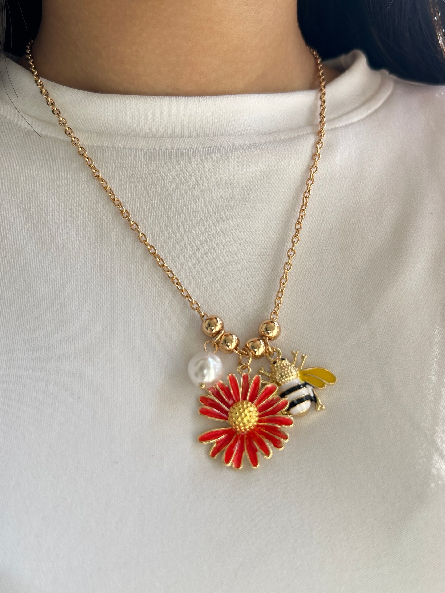 Bee Charm Necklace