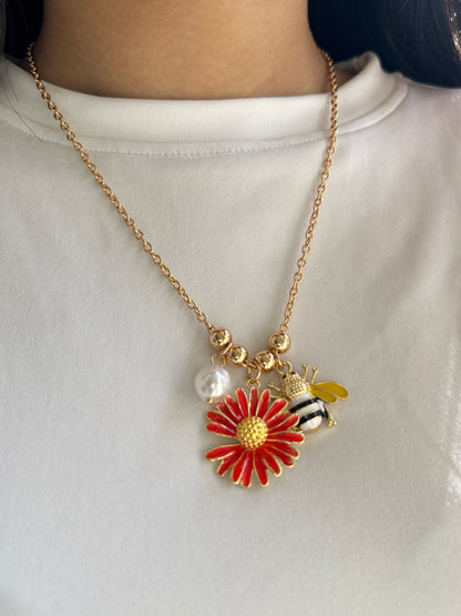 Bee Charm Necklace