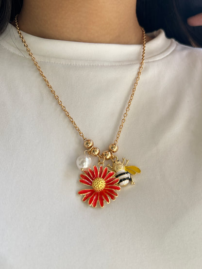 Bee Charm Necklace