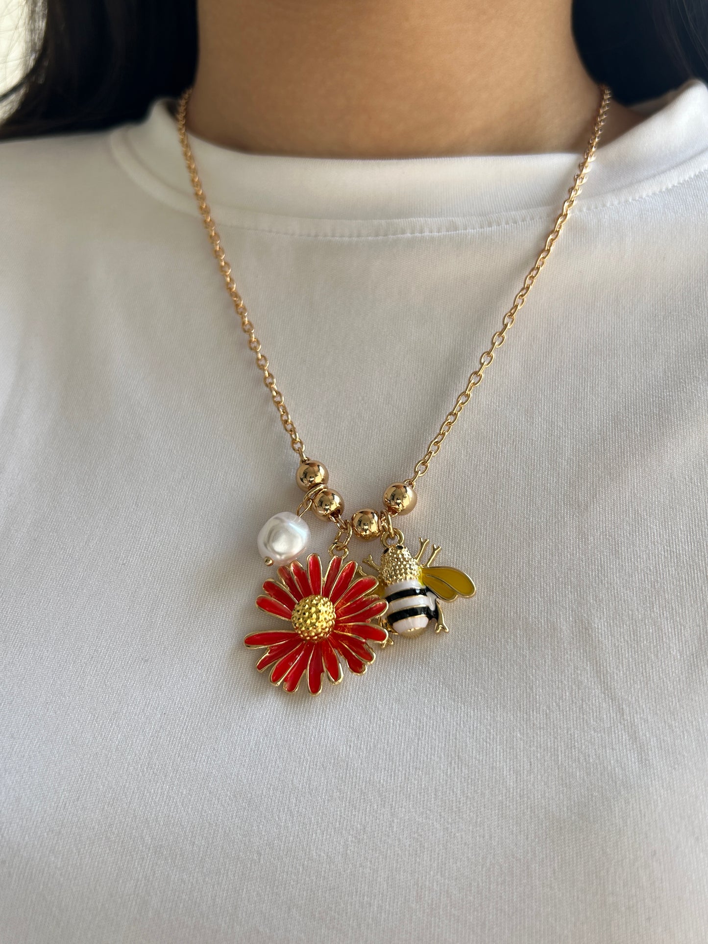 Bee Charm Necklace