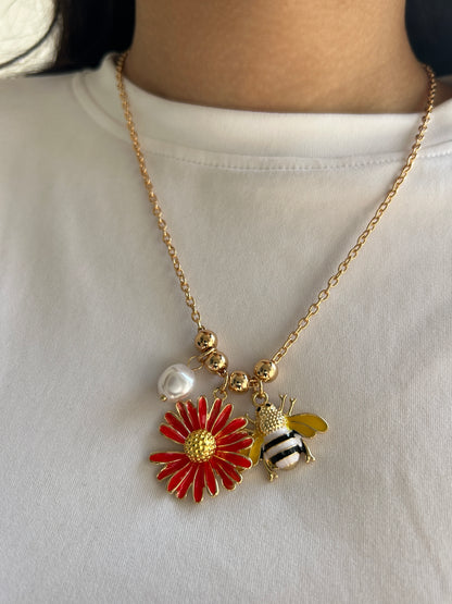 Bee Charm Necklace
