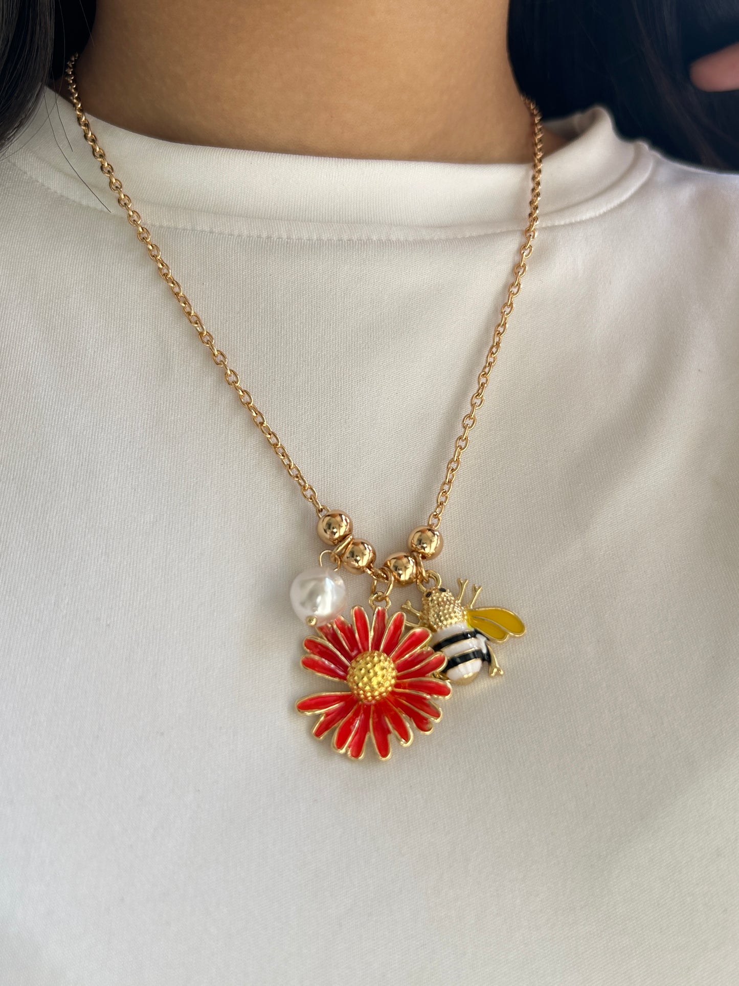 Bee Charm Necklace