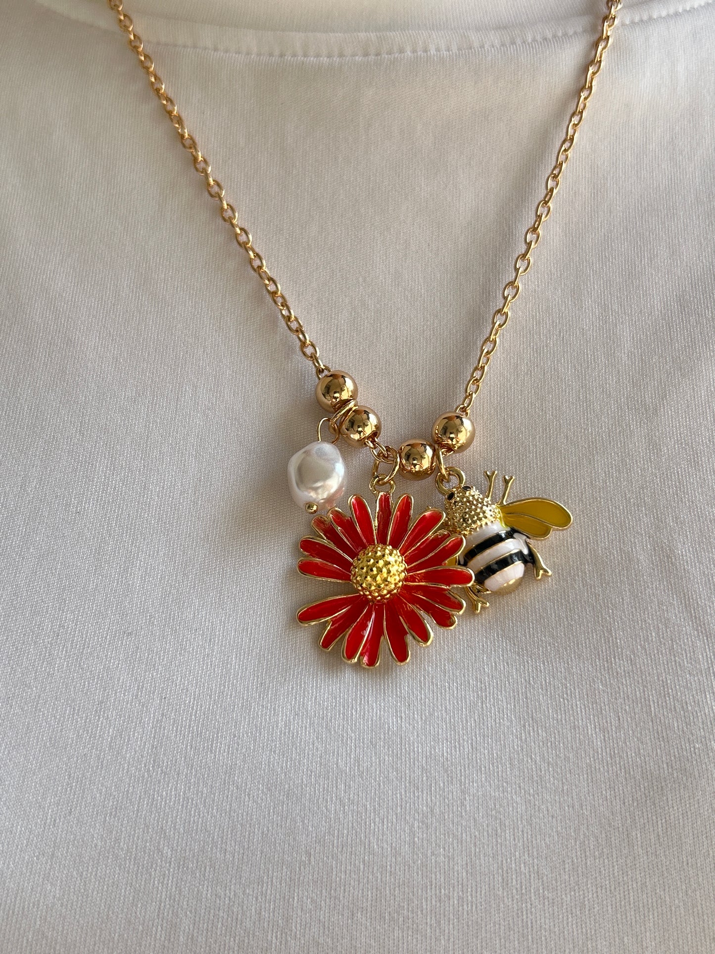 Bee Charm Necklace