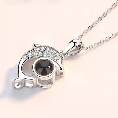 Moon I love You Necklace