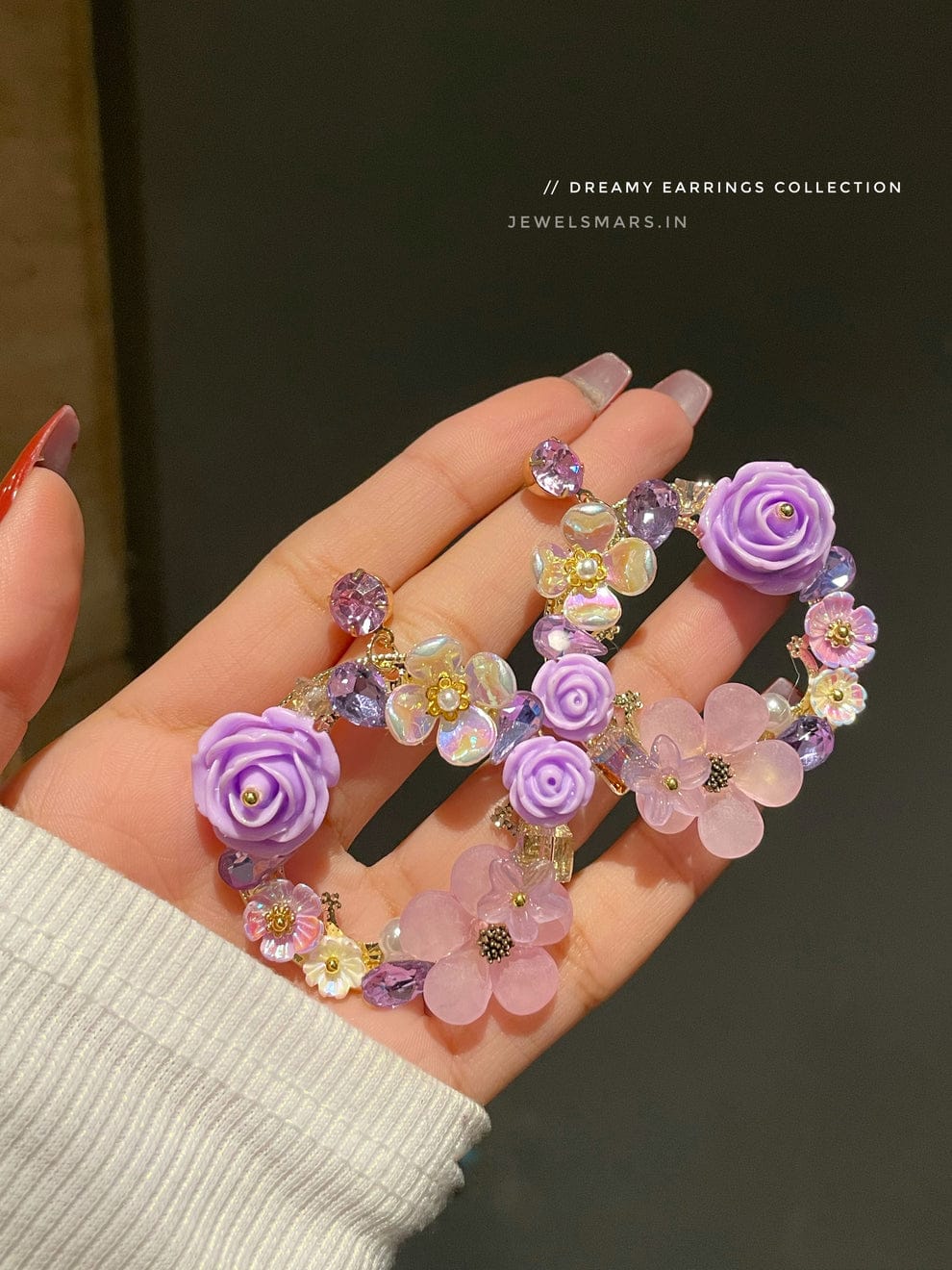 Purple Fairy Earrings