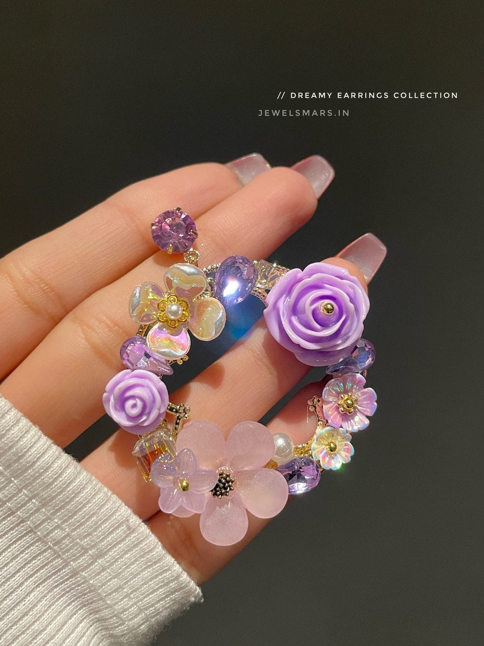 Purple Fairy Earrings