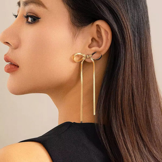 Long Bow Earrings