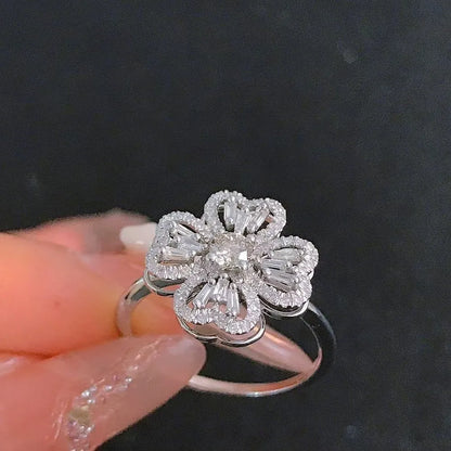 Rotating Ad Flower Ring