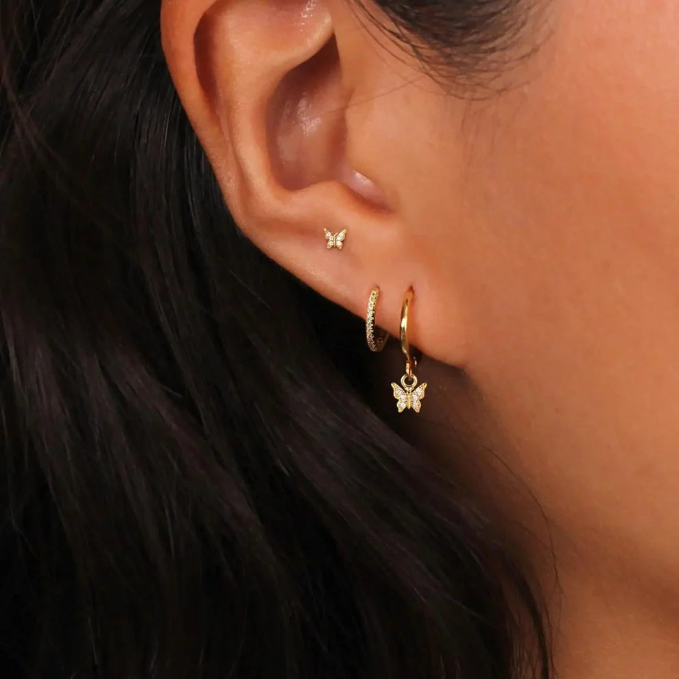 Butterfly Piercing Set[In Pair]