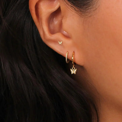 Butterfly Piercing Set[In Pair]