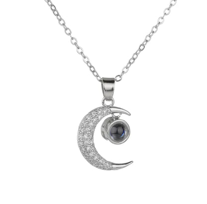 Moon I love You Necklace